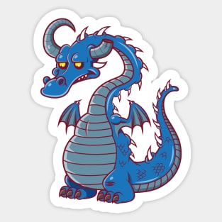 The Frowning Dragon Sticker